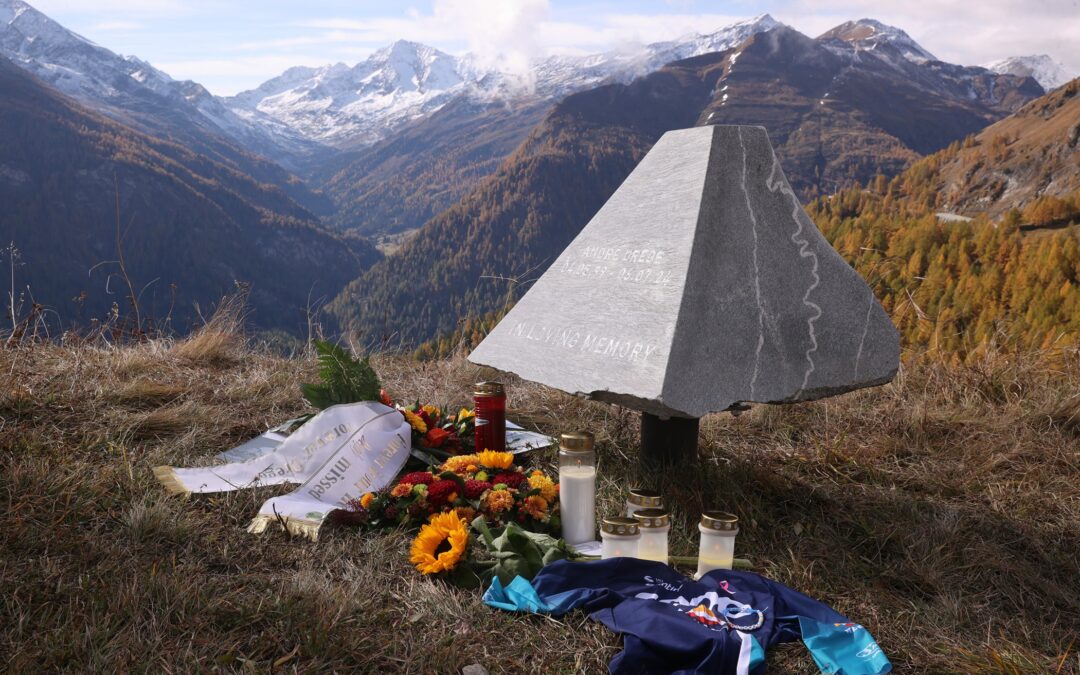 Gedenkstein für Andre Drege am Großglockner